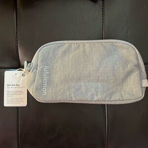 NWT lululemon gray mini belt bag